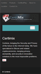 Mobile Screenshot of certimix.com