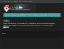 Tablet Screenshot of certimix.com